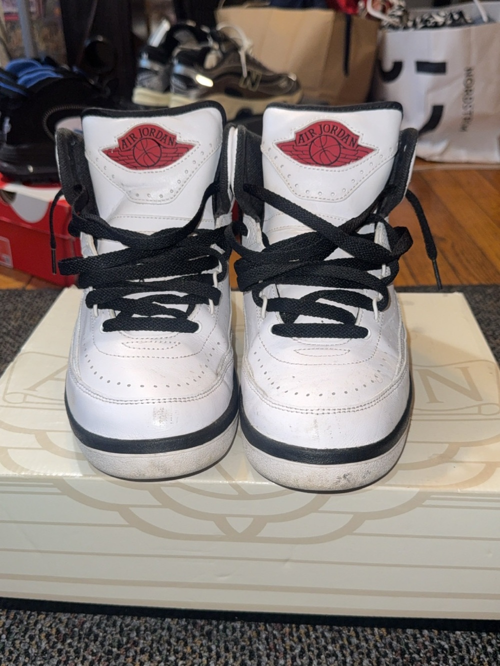 Men’s Air Jordan Chicago 2’s Black, Red and White - Year 2022